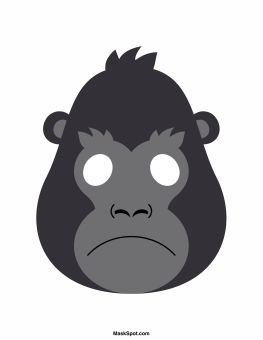 Gorilla Mask Template