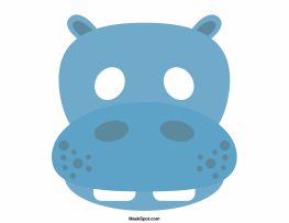 Hippo Mask Template
