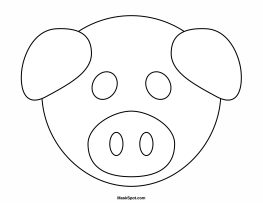 Pig Mask to Color