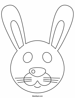 Rabbit Mask to Color
