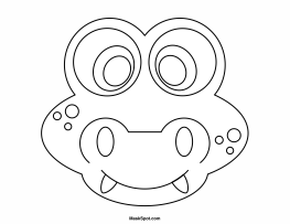 Alligator Mask to Color