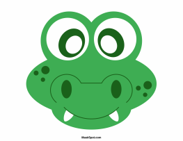 Alligator Mask Template
