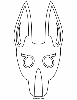 Anubis Mask to Color
