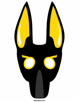 Anubis Mask Template