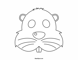 Beaver Mask to Color