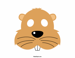 Beaver Mask Template