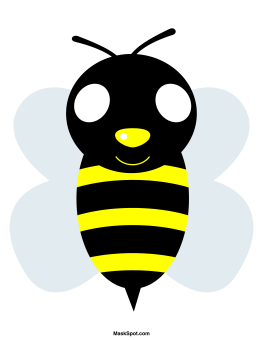 Bee Mask Template