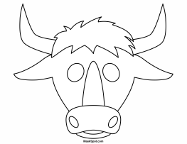 Bull Mask to Color