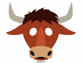 Bull Mask Template