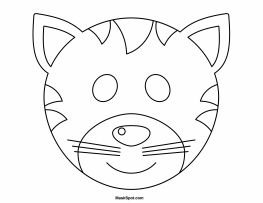 Cat Mask to Color