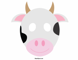 Cow Mask Template