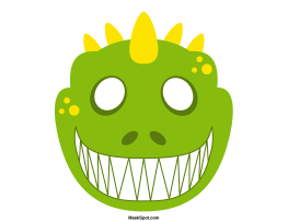 Dinosaur Mask Template