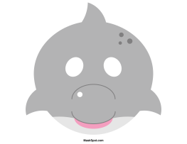 Dolphin Mask Template