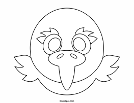 Eagle Mask to Color
