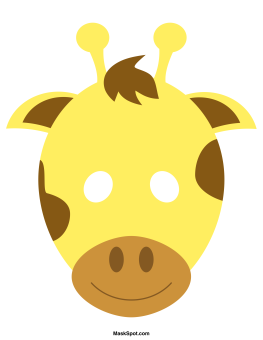 Giraffe Mask Template