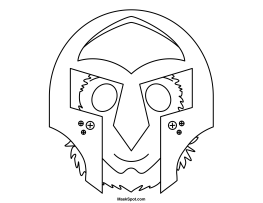 Gladiator Mask to Color