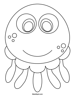 Jellyfish Mask to Color