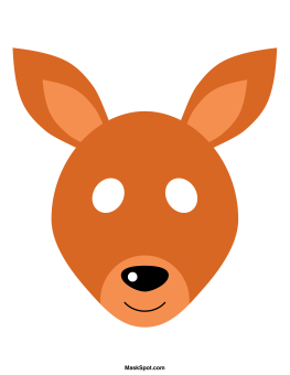 Kangaroo Mask Template