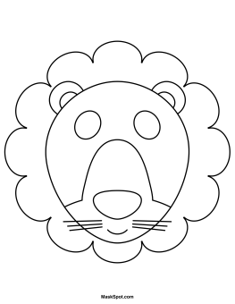 Lion Mask to Color