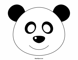 Printable Panda Mask