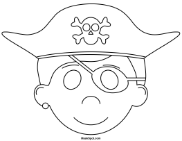 Pirate Mask to Color