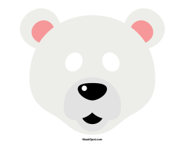 Polar Bear Mask Template
