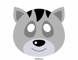 Raccoon Mask Template