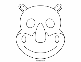 Rhino Mask to Color