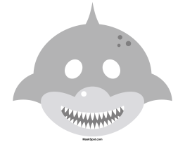 Shark Mask Template