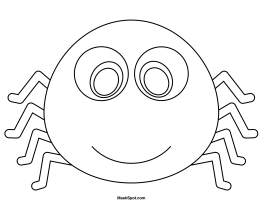 spider mask printable