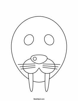 Walrus Mask to Color