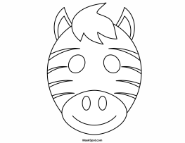 Printable Zebra Mask
